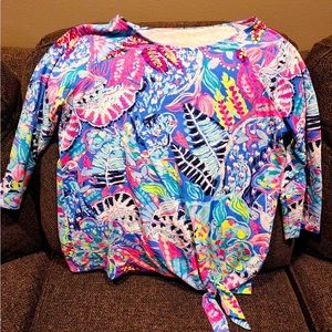 Lilly Pulitzer multi-colored large top.